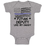 Baby Clothes Future Deputy like My Daddy Baby Bodysuits Boy & Girl Cotton