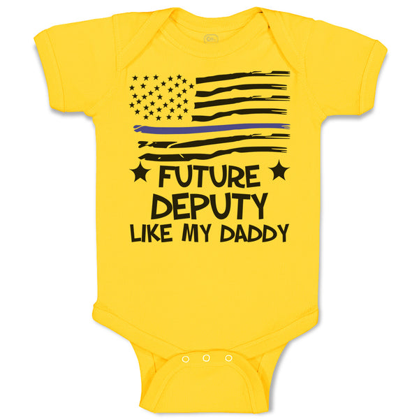 Baby Clothes Future Deputy like My Daddy Baby Bodysuits Boy & Girl Cotton