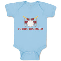Baby Clothes Future Drummer Baby Bodysuits Boy & Girl Newborn Clothes Cotton