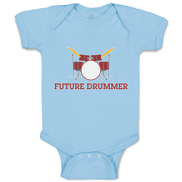 Baby Clothes Future Drummer Baby Bodysuits Boy & Girl Newborn Clothes Cotton