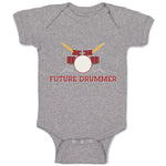 Baby Clothes Future Drummer Baby Bodysuits Boy & Girl Newborn Clothes Cotton