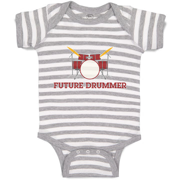 Baby Clothes Future Drummer Baby Bodysuits Boy & Girl Newborn Clothes Cotton