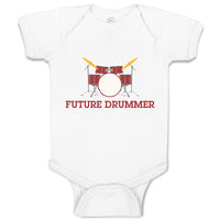 Baby Clothes Future Drummer Baby Bodysuits Boy & Girl Newborn Clothes Cotton