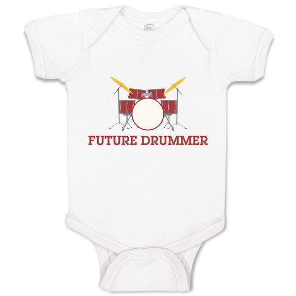 Baby Clothes Future Drummer Baby Bodysuits Boy & Girl Newborn Clothes Cotton
