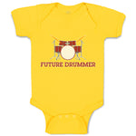 Baby Clothes Future Drummer Baby Bodysuits Boy & Girl Newborn Clothes Cotton