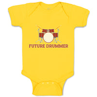 Baby Clothes Future Drummer Baby Bodysuits Boy & Girl Newborn Clothes Cotton