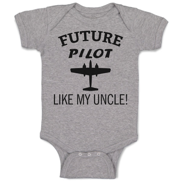Baby Clothes Future Pilot like My Uncle Baby Bodysuits Boy & Girl Cotton