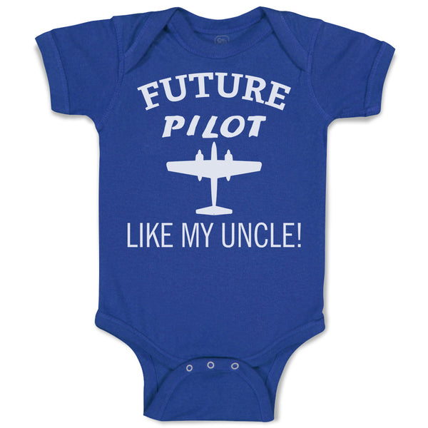 Baby Clothes Future Pilot like My Uncle Baby Bodysuits Boy & Girl Cotton