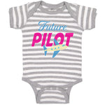 Baby Clothes Future Pilot Baby Bodysuits Boy & Girl Newborn Clothes Cotton