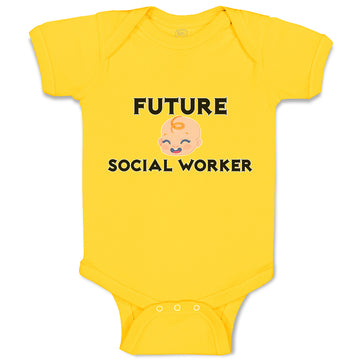 Baby Clothes Future Social Worker Baby Bodysuits Boy & Girl Cotton