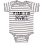 Baby Clothes Samurai Novice Baby Bodysuits Boy & Girl Newborn Clothes Cotton