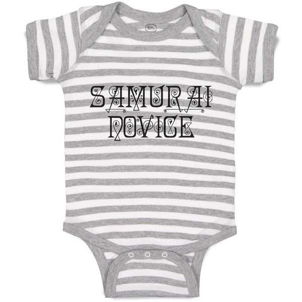 Baby Clothes Samurai Novice Baby Bodysuits Boy & Girl Newborn Clothes Cotton