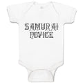 Baby Clothes Samurai Novice Baby Bodysuits Boy & Girl Newborn Clothes Cotton