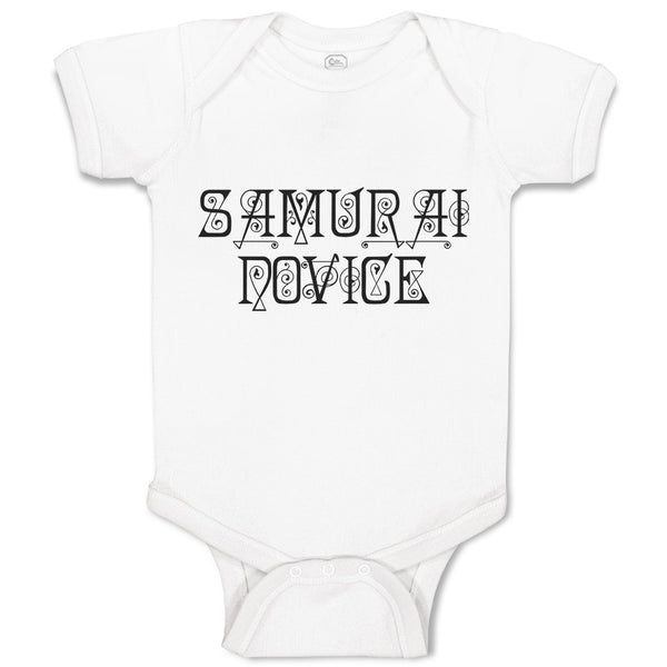 Baby Clothes Samurai Novice Baby Bodysuits Boy & Girl Newborn Clothes Cotton