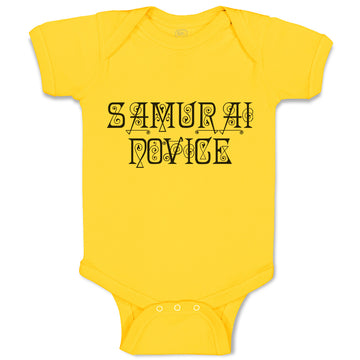Baby Clothes Samurai Novice Baby Bodysuits Boy & Girl Newborn Clothes Cotton