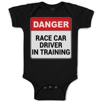 Baby Clothes Danger Race Driver in Tarining Baby Bodysuits Boy & Girl Cotton