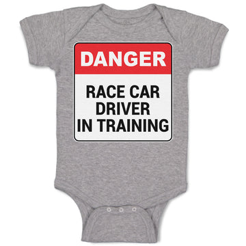 Baby Clothes Danger Race Driver in Tarining Baby Bodysuits Boy & Girl Cotton