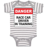 Baby Clothes Danger Race Driver in Tarining Baby Bodysuits Boy & Girl Cotton