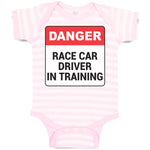 Baby Clothes Danger Race Driver in Tarining Baby Bodysuits Boy & Girl Cotton