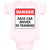 Baby Clothes Danger Race Driver in Tarining Baby Bodysuits Boy & Girl Cotton