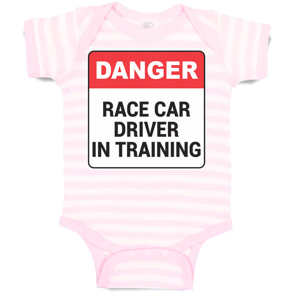 Baby Clothes Danger Race Driver in Tarining Baby Bodysuits Boy & Girl Cotton