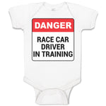 Baby Clothes Danger Race Driver in Tarining Baby Bodysuits Boy & Girl Cotton