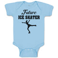 Baby Clothes Future Ice Skater Baby Bodysuits Boy & Girl Newborn Clothes Cotton