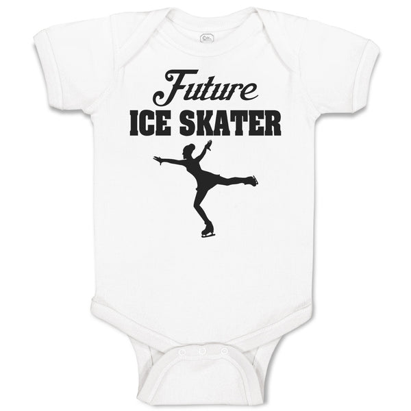 Baby Clothes Future Ice Skater Baby Bodysuits Boy & Girl Newborn Clothes Cotton