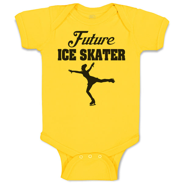 Baby Clothes Future Ice Skater Baby Bodysuits Boy & Girl Newborn Clothes Cotton