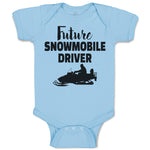 Baby Clothes Future Snowmobile Driver Baby Bodysuits Boy & Girl Cotton