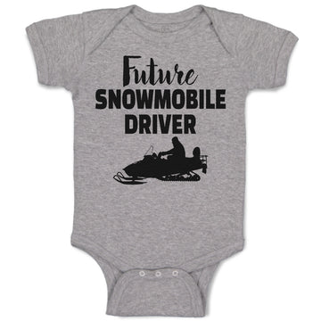 Baby Clothes Future Snowmobile Driver Baby Bodysuits Boy & Girl Cotton
