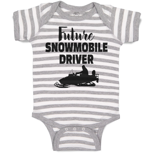 Baby Clothes Future Snowmobile Driver Baby Bodysuits Boy & Girl Cotton