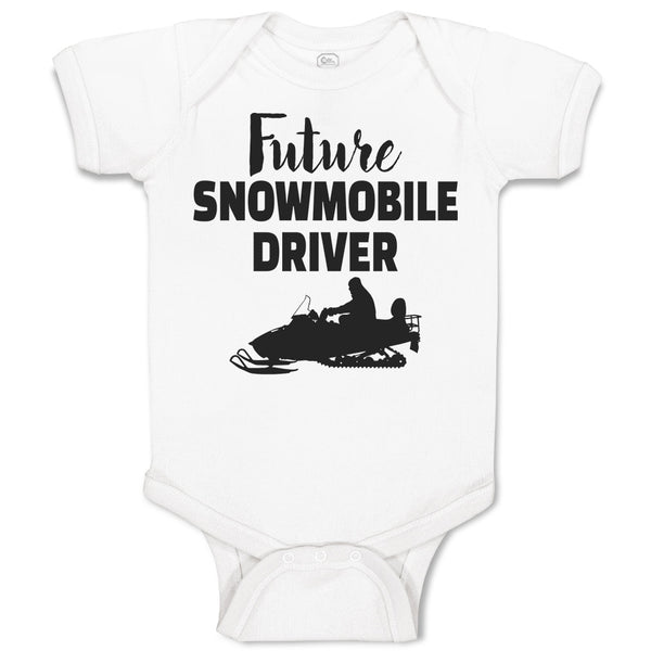 Baby Clothes Future Snowmobile Driver Baby Bodysuits Boy & Girl Cotton