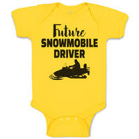 Baby Clothes Future Snowmobile Driver Baby Bodysuits Boy & Girl Cotton