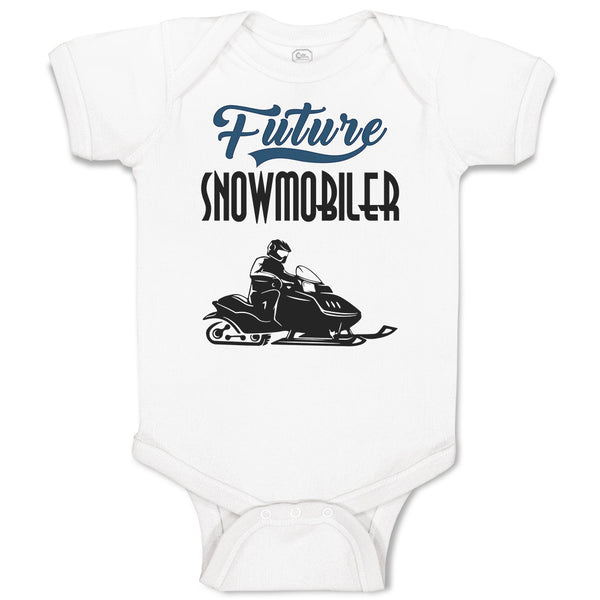 Baby Clothes Future Snowmobiler Baby Bodysuits Boy & Girl Newborn Clothes Cotton