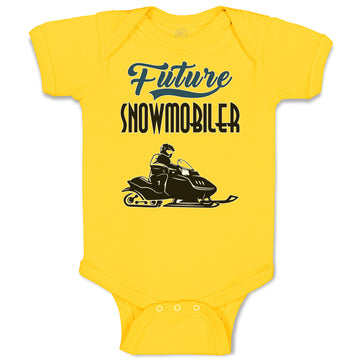 Baby Clothes Future Snowmobiler Baby Bodysuits Boy & Girl Newborn Clothes Cotton