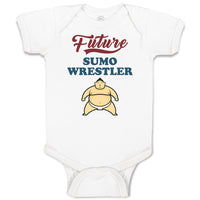 Baby Clothes Future Sumo Wrestler Baby Bodysuits Boy & Girl Cotton