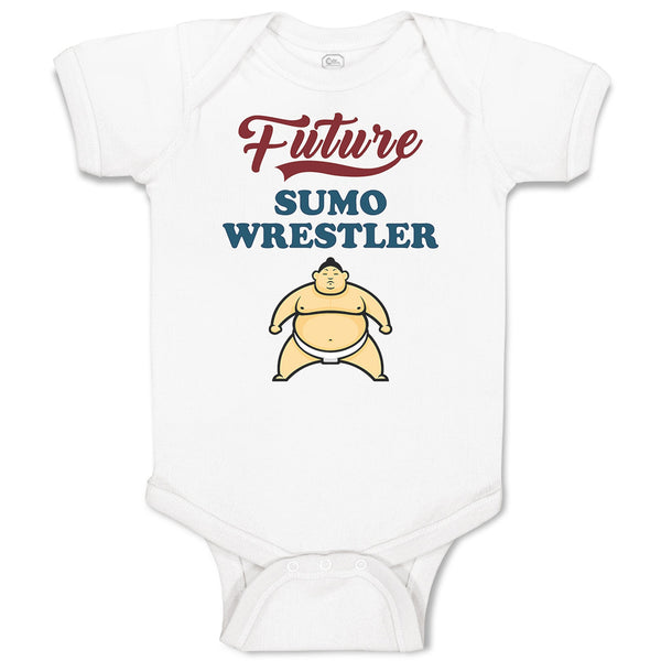 Baby Clothes Future Sumo Wrestler Baby Bodysuits Boy & Girl Cotton