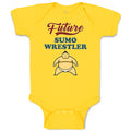 Baby Clothes Future Sumo Wrestler Baby Bodysuits Boy & Girl Cotton