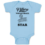 Baby Clothes Future Volleyball Star Baby Bodysuits Boy & Girl Cotton