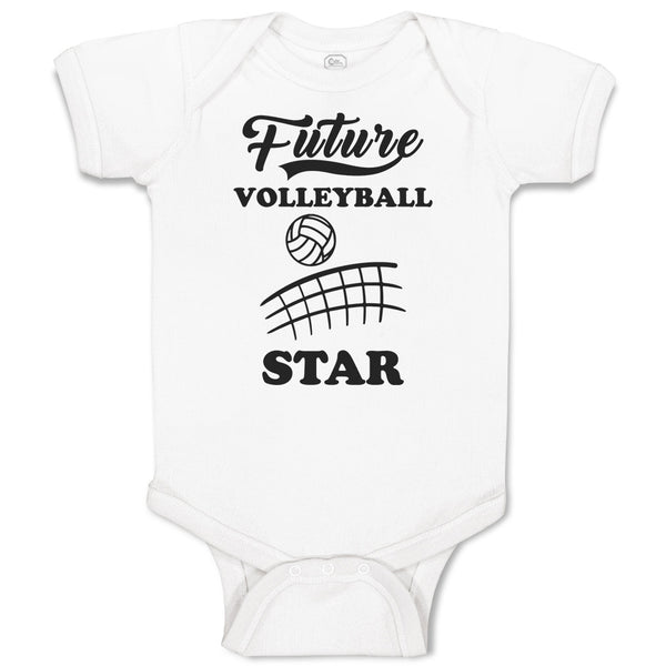 Baby Clothes Future Volleyball Star Baby Bodysuits Boy & Girl Cotton