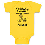 Baby Clothes Future Volleyball Star Baby Bodysuits Boy & Girl Cotton