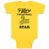 Baby Clothes Future Volleyball Star Baby Bodysuits Boy & Girl Cotton