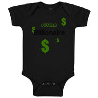 Baby Clothes Future Billionaire Dollar Symbols Baby Bodysuits Boy & Girl Cotton
