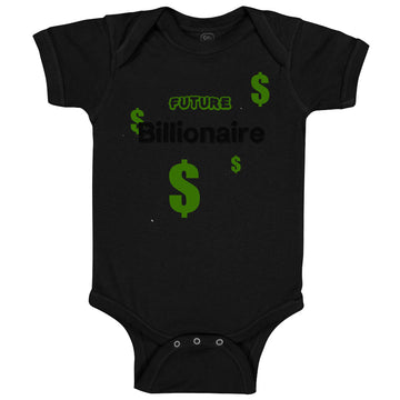 Baby Clothes Future Billionaire Dollar Symbols Baby Bodysuits Boy & Girl Cotton