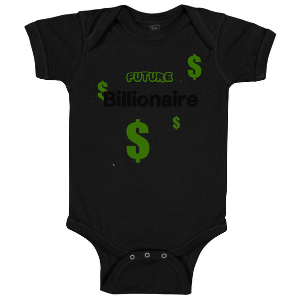 Baby Clothes Future Billionaire Dollar Symbols Baby Bodysuits Boy & Girl Cotton