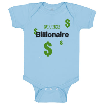 Baby Clothes Future Billionaire Dollar Symbols Baby Bodysuits Boy & Girl Cotton