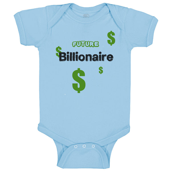 Baby Clothes Future Billionaire Dollar Symbols Baby Bodysuits Boy & Girl Cotton