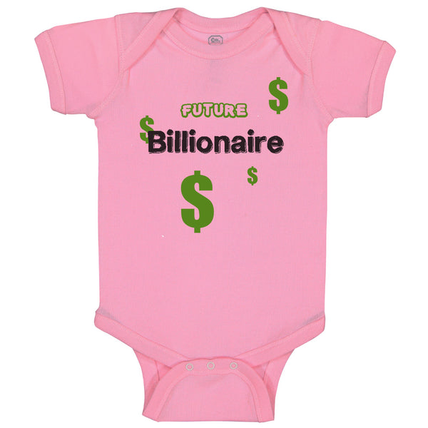 Baby Clothes Future Billionaire Dollar Symbols Baby Bodysuits Boy & Girl Cotton