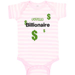 Baby Clothes Future Billionaire Dollar Symbols Baby Bodysuits Boy & Girl Cotton